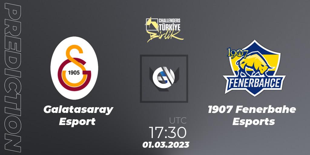 Galatasaray Esport vs 1907 Fenerbahçe Esports: Betting TIp, Match Prediction. 01.03.2023 at 18:30. VALORANT, VALORANT Challengers 2023 Turkey: Birlik Split 1