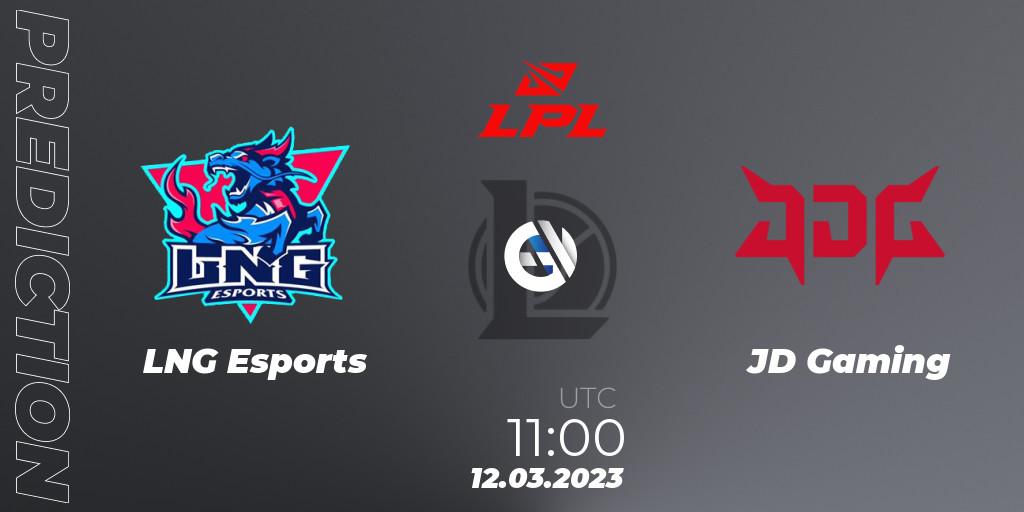 LNG Esports vs JD Gaming: Betting TIp, Match Prediction. 12.03.2023 at 11:30. LoL, LPL Spring 2023 - Group Stage