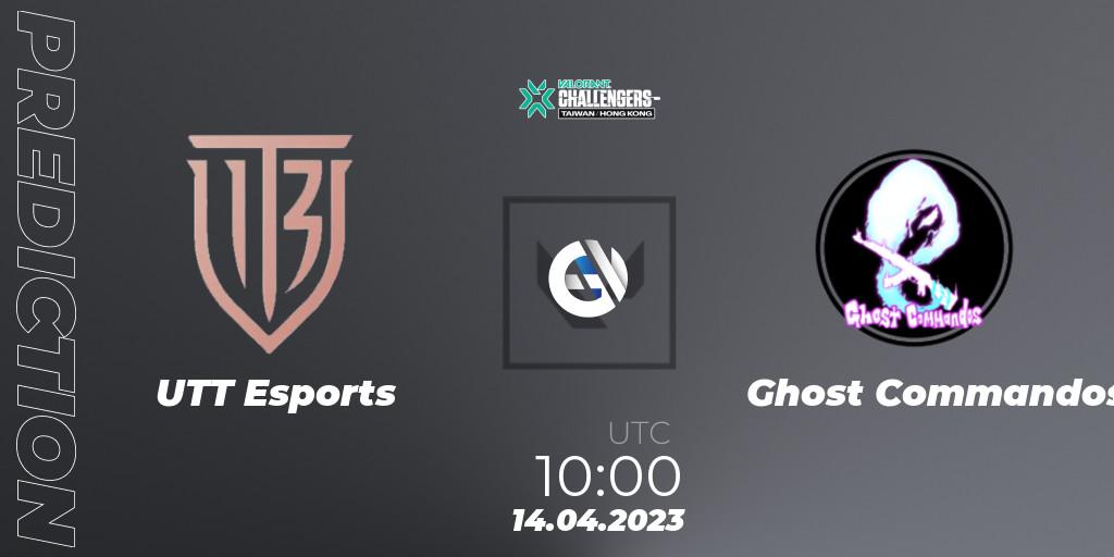 UTT Esports vs Ghost Commandos: Betting TIp, Match Prediction. 14.04.2023 at 10:00. VALORANT, VALORANT Challengers 2023: Hong Kong & Taiwan Split 2 - Group stage