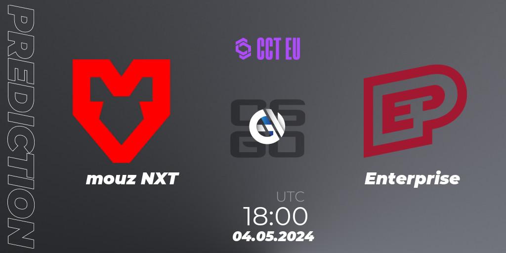 mouz NXT vs Enterprise: Betting TIp, Match Prediction. 04.05.2024 at 18:00. Counter-Strike (CS2), CCT Season 2 Europe Series 2 