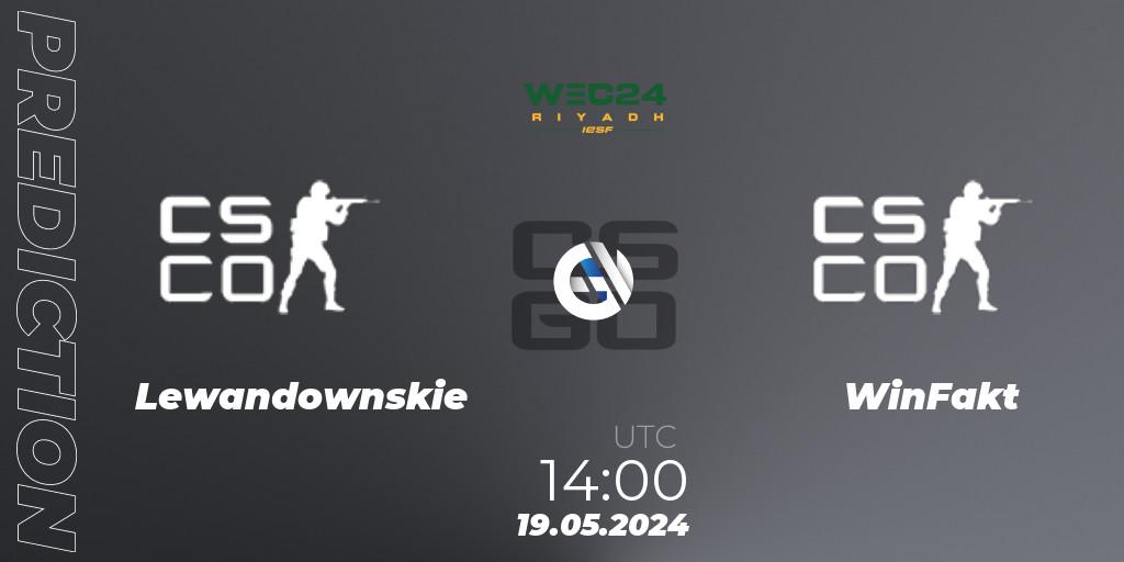 Lewandownskie vs WinFakt: Betting TIp, Match Prediction. 19.05.2024 at 14:00. Counter-Strike (CS2), IESF World Esports Championship 2024: Kazakh Qualifier