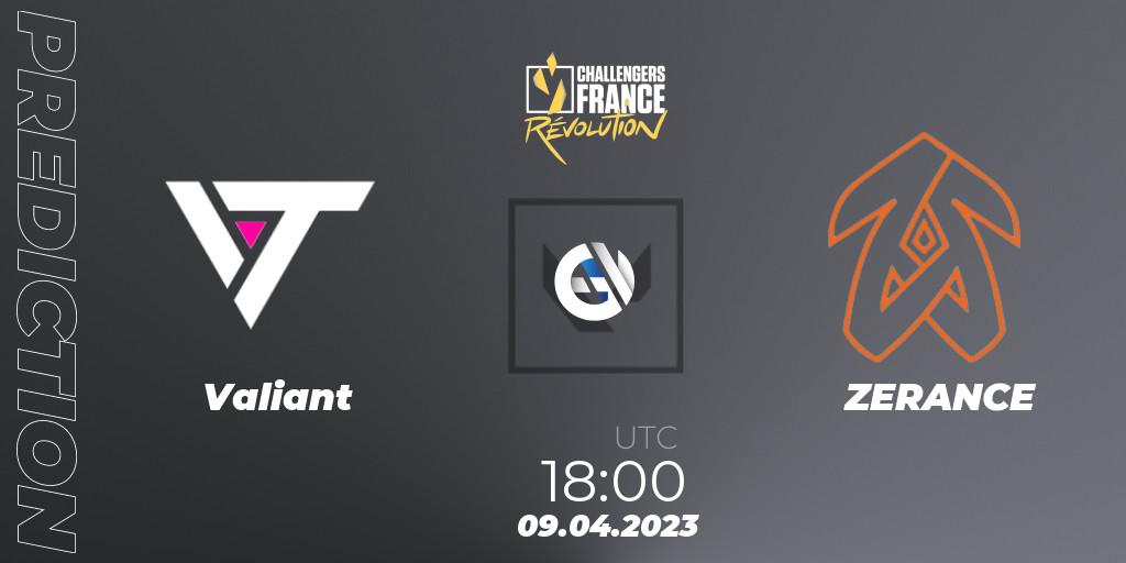 Valiant vs ZERANCE: Betting TIp, Match Prediction. 09.04.23. VALORANT, VALORANT Challengers France: Revolution Split 2 - Regular Season