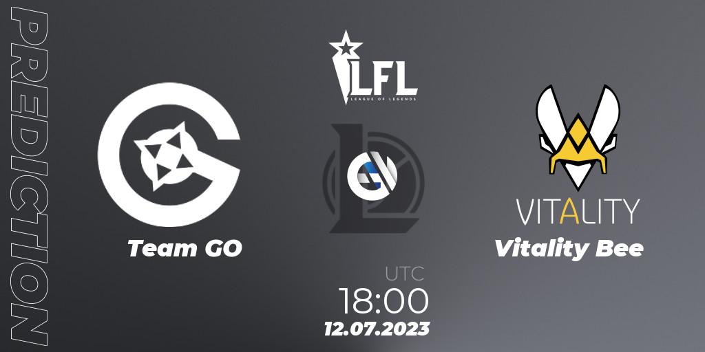 Team GO vs Vitality Bee: Betting TIp, Match Prediction. 12.07.23. LoL, LFL Summer 2023 - Group Stage