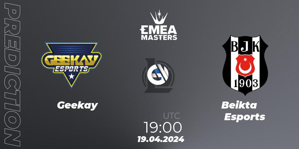 Geekay vs Beşiktaş Esports: Betting TIp, Match Prediction. 19.04.24. LoL, EMEA Masters Spring 2024 - Group Stage