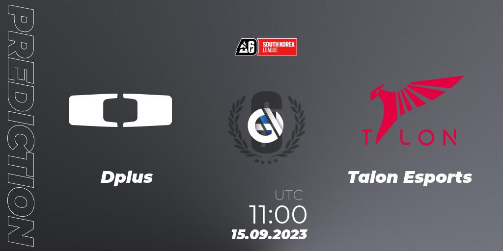 Dplus vs Talon Esports: Betting TIp, Match Prediction. 15.09.2023 at 11:00. Rainbow Six, South Korea League 2023 - Stage 2