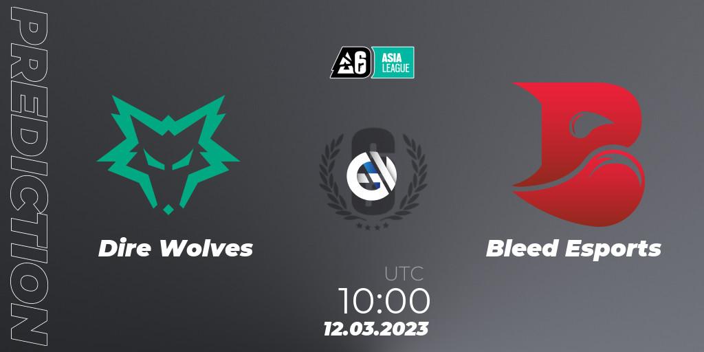 Dire Wolves vs Bleed Esports: Betting TIp, Match Prediction. 12.03.2023 at 10:30. Rainbow Six, SEA League 2023 - Stage 1