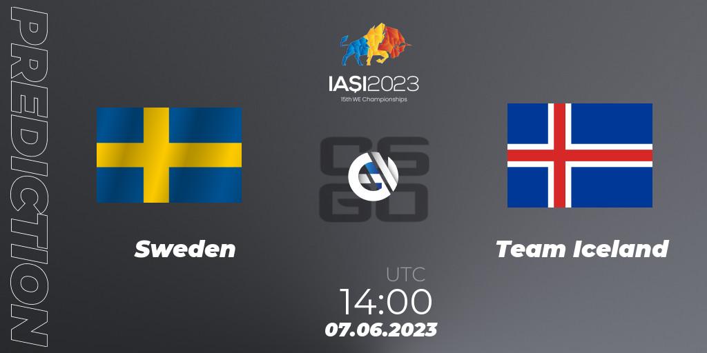 Sweden vs Team Iceland: Betting TIp, Match Prediction. 07.06.2023 at 14:00. Counter-Strike (CS2), IESF World Esports Championship 2023: Northern Europe Qualifier