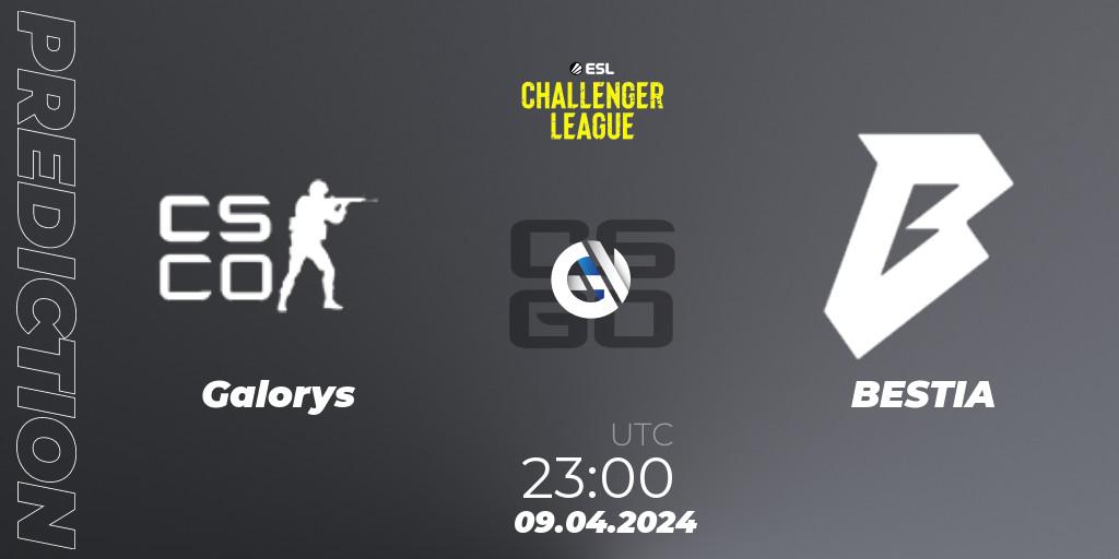 Galorys vs BESTIA: Betting TIp, Match Prediction. 09.04.24. CS2 (CS:GO), ESL Challenger League Season 47: South America