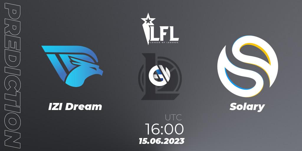 IZI Dream vs Solary: Betting TIp, Match Prediction. 15.06.2023 at 16:00. LoL, LFL Summer 2023 - Group Stage