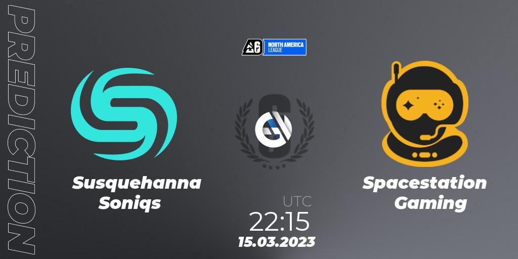 Susquehanna Soniqs vs Spacestation Gaming: Betting TIp, Match Prediction. 15.03.23. Rainbow Six, North America League 2023 - Stage 1
