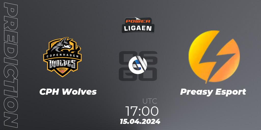 CPH Wolves vs Preasy Esport: Betting TIp, Match Prediction. 15.04.24. CS2 (CS:GO), Dust2.dk Ligaen Season 26