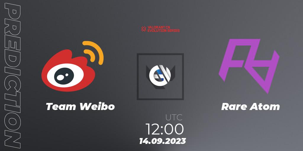 Team Weibo vs Rare Atom: Betting TIp, Match Prediction. 14.09.23. VALORANT, VALORANT China Evolution Series Act 1: Variation - Play-In