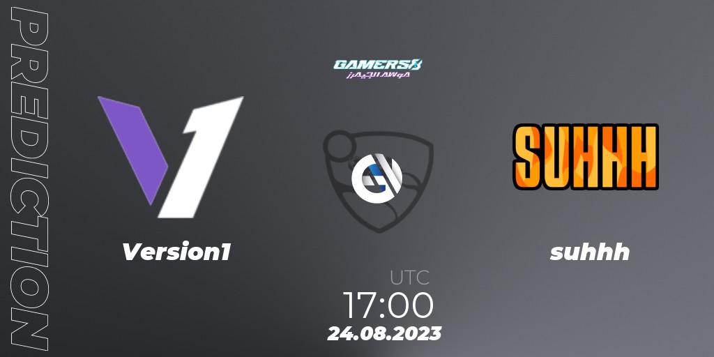 Version1 vs suhhh: Betting TIp, Match Prediction. 24.08.23. Rocket League, Gamers8 2023