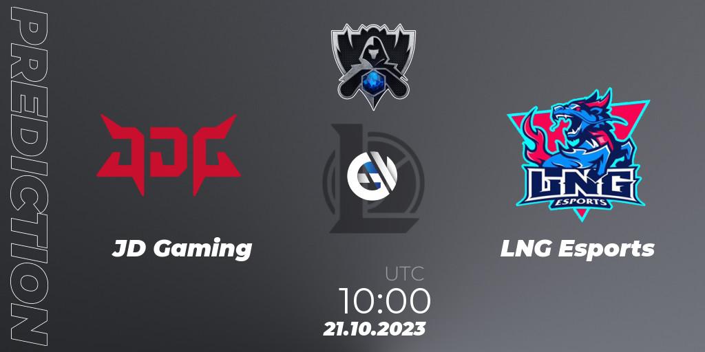 JD Gaming vs LNG Esports: Betting TIp, Match Prediction. 21.10.23. LoL, Worlds 2023 LoL - Group Stage