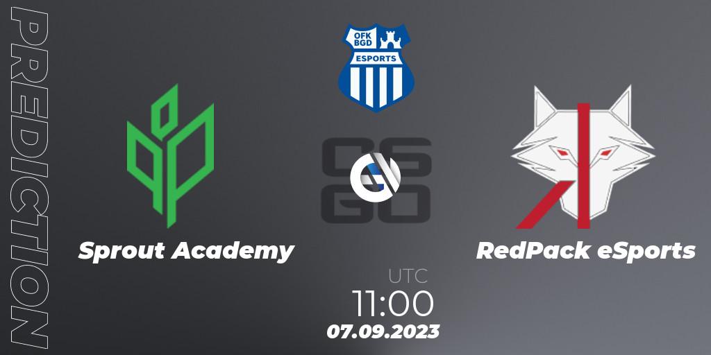 Sprout Academy vs RedPack eSports: Betting TIp, Match Prediction. 07.09.23. CS2 (CS:GO), OFK BGD Esports Series #1