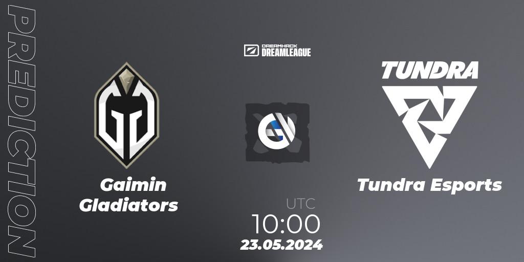 Gaimin Gladiators vs Tundra Esports: Betting TIp, Match Prediction. 23.05.2024 at 10:00. Dota 2, DreamLeague Season 23