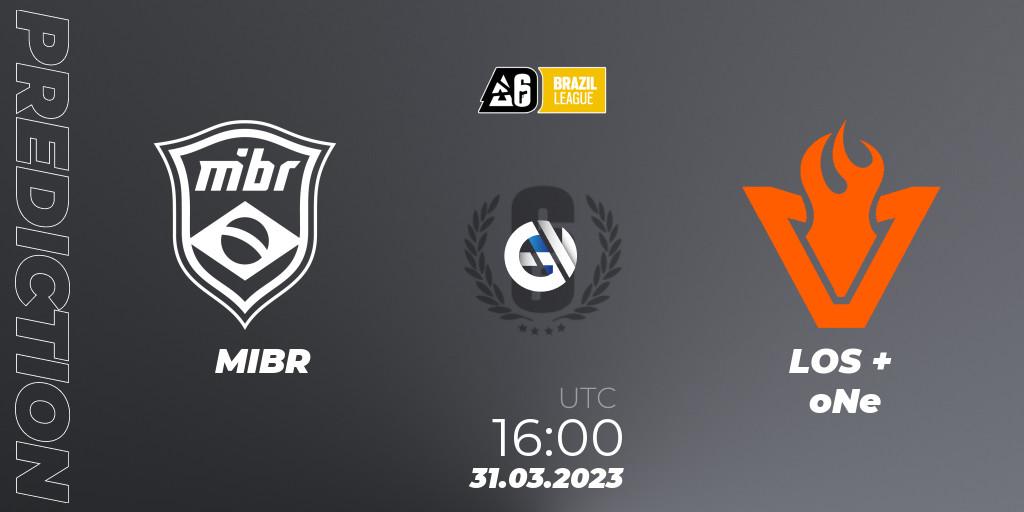 MIBR vs LOS + oNe: Betting TIp, Match Prediction. 31.03.23. Rainbow Six, Brazil League 2023 - Stage 1