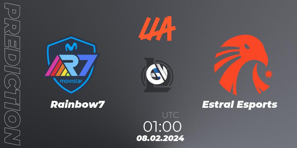 Rainbow7 vs Estral Esports: Betting TIp, Match Prediction. 08.02.24. LoL, LLA 2024 Opening Group Stage