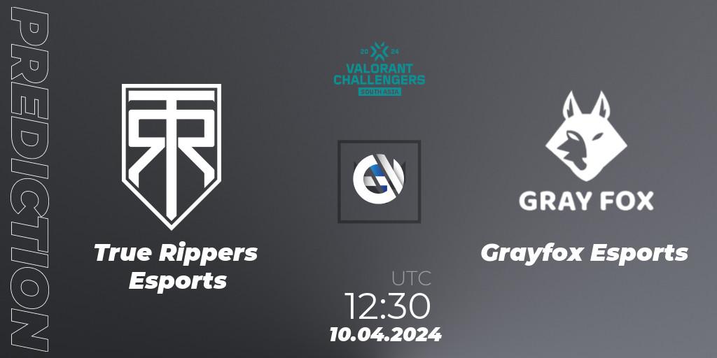 True Rippers Esports vs Grayfox Esports: Betting TIp, Match Prediction. 10.04.24. VALORANT, VALORANT Challengers 2024 South Asia: Split 1 - Cup 2