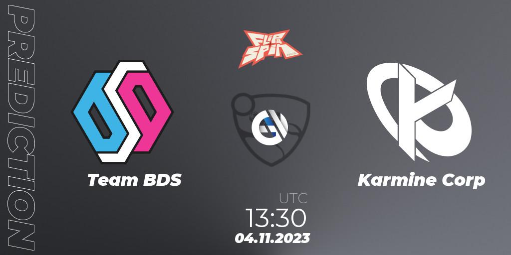 Team BDS vs Karmine Corp: Betting TIp, Match Prediction. 04.11.2023 at 13:45. Rocket League, Flip & Spin - Finals
