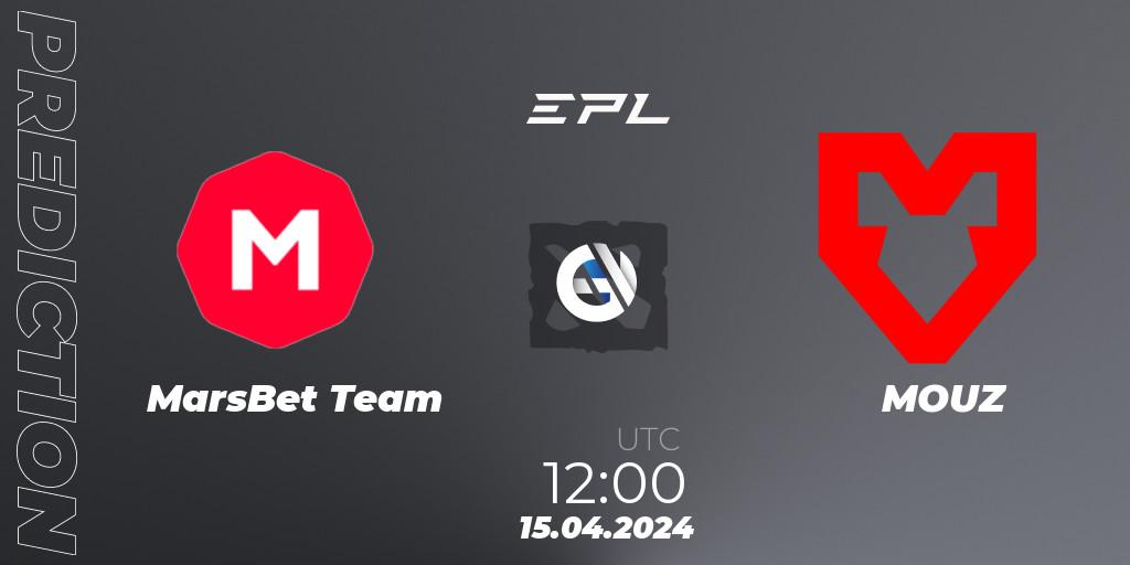 MarsBet Team vs MOUZ: Betting TIp, Match Prediction. 15.04.24. Dota 2, European Pro League Season 17