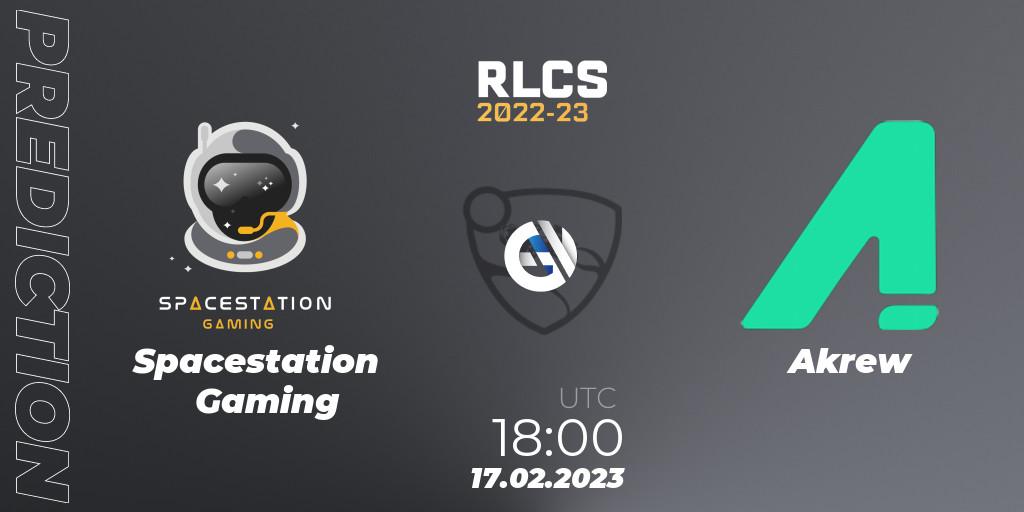 Spacestation Gaming vs Akrew: Betting TIp, Match Prediction. 17.02.23. Rocket League, RLCS 2022-23 - Winter: North America Regional 2 - Winter Cup