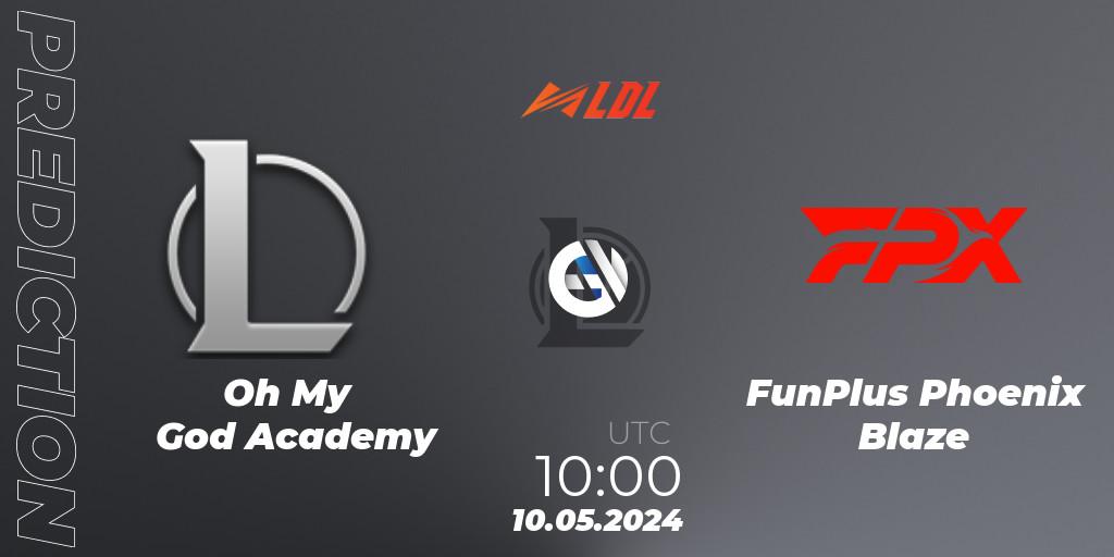 Oh My God Academy vs FunPlus Phoenix Blaze: Betting TIp, Match Prediction. 10.05.2024 at 10:00. LoL, LDL 2024 - Stage 2
