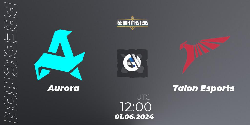 Aurora vs Talon Esports: Betting TIp, Match Prediction. 01.06.2024 at 12:20. Dota 2, Riyadh Masters 2024: Southeast Asia Closed Qualifier
