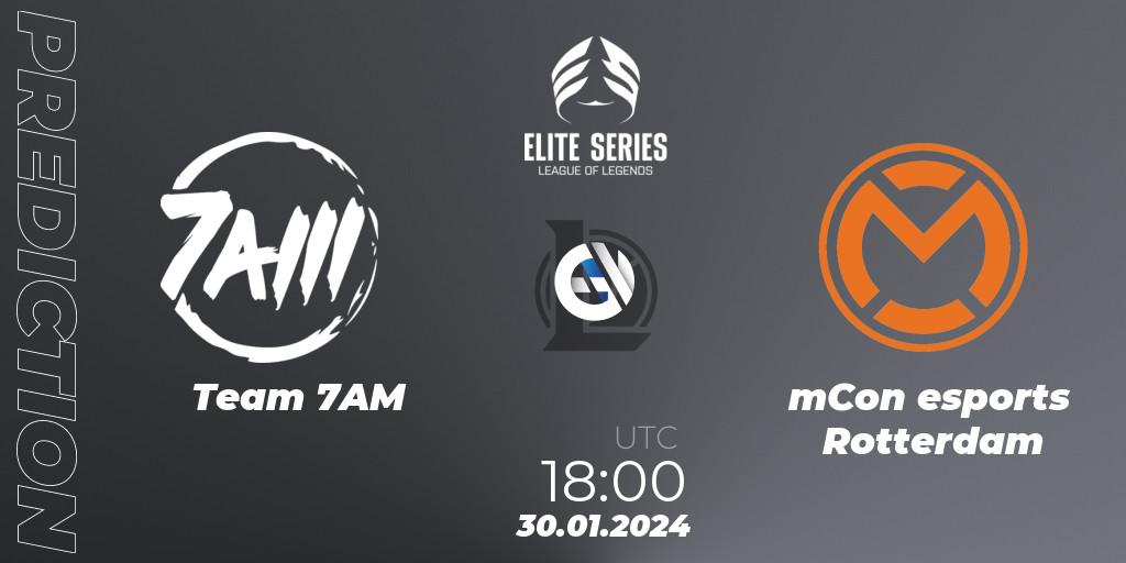 Team 7AM vs mCon esports Rotterdam: Betting TIp, Match Prediction. 30.01.24. LoL, Elite Series Spring 2024