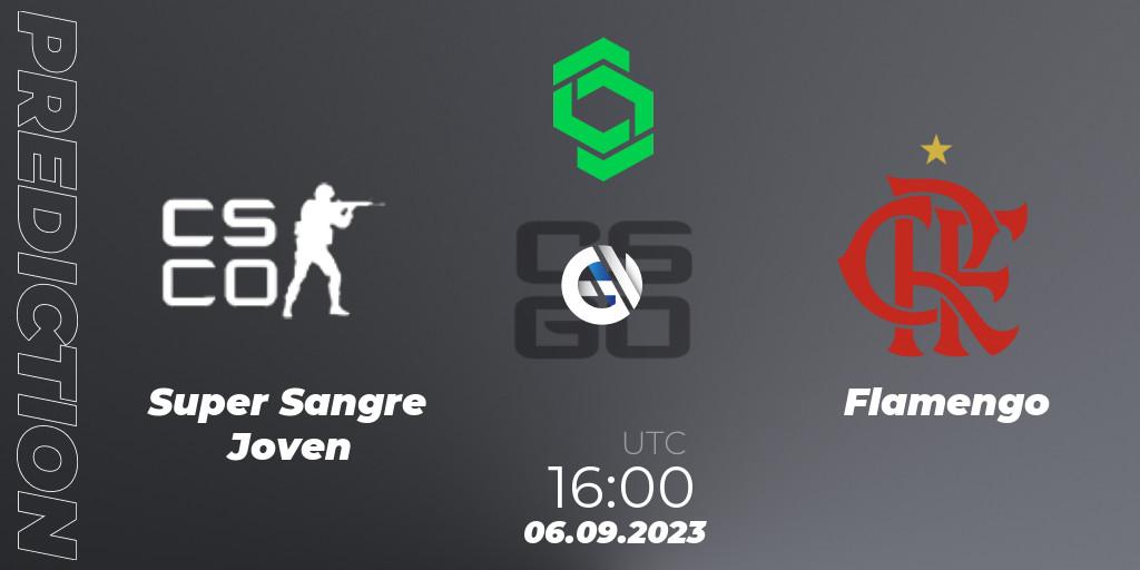 Super Sangre Joven vs Flamengo: Betting TIp, Match Prediction. 06.09.2023 at 16:00. Counter-Strike (CS2), CCT South America Series #11: Closed Qualifier