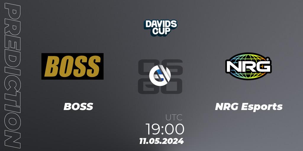 BOSS vs NRG Esports: Betting TIp, Match Prediction. 11.05.2024 at 19:00. Counter-Strike (CS2), David's Cup 2024