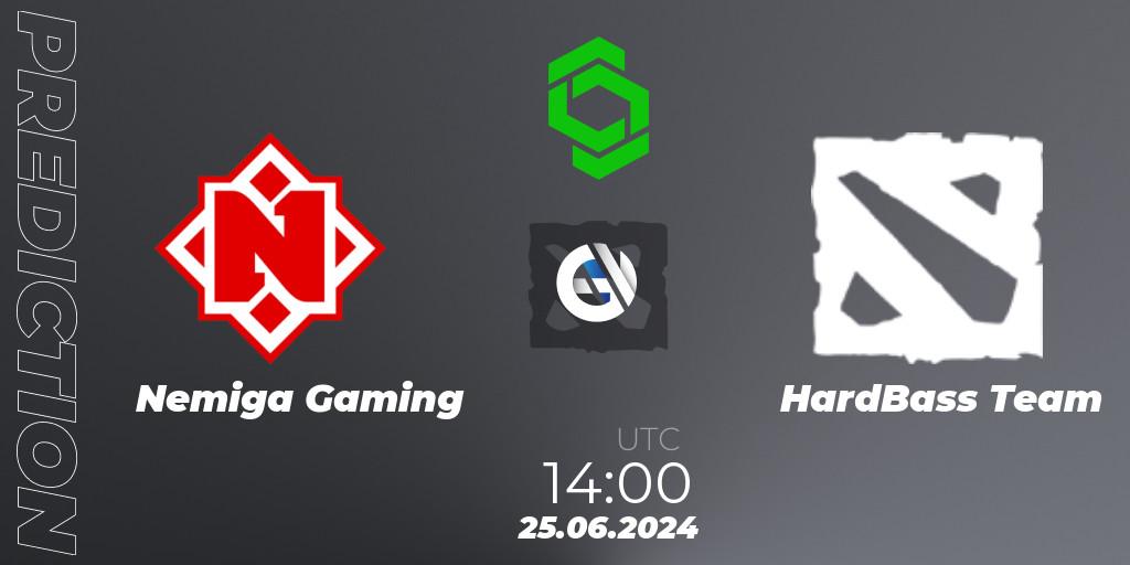 Nemiga Gaming vs HardBass Team: Betting TIp, Match Prediction. 25.06.2024 at 08:00. Dota 2, CCT Dota 2 Series 1