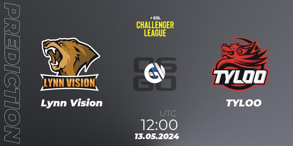 Lynn Vision vs TYLOO: Betting TIp, Match Prediction. 13.05.24. CS2 (CS:GO), ESL Challenger League Season 47: Asia