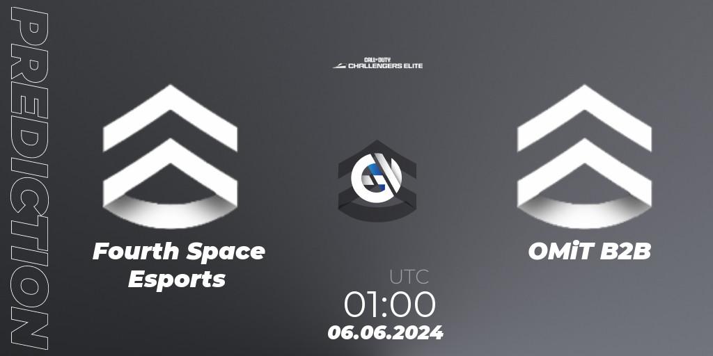 Fourth Space Esports vs OMiT B2B: Betting TIp, Match Prediction. 06.06.2024 at 00:00. Call of Duty, Call of Duty Challengers 2024 - Elite 3: NA
