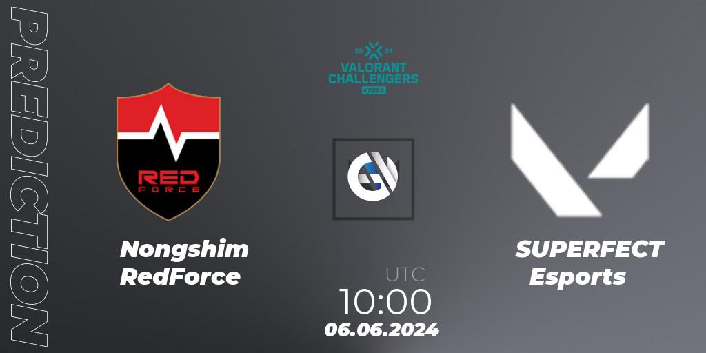 Nongshim RedForce vs SUPERFECT Esports: Betting TIp, Match Prediction. 06.06.2024 at 09:00. VALORANT, VALORANT Challengers 2024 Korea: Split 2