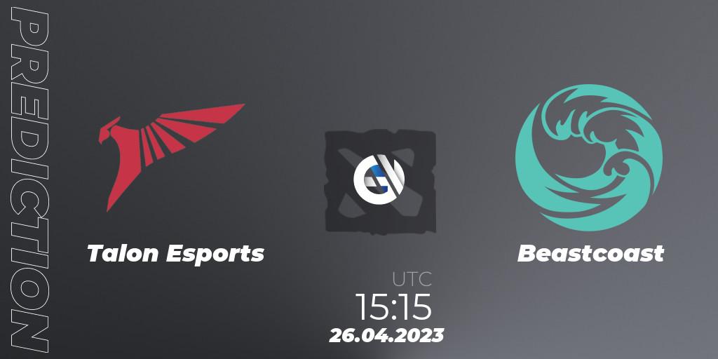 Talon Esports vs Beastcoast: Betting TIp, Match Prediction. 26.04.2023 at 15:15. Dota 2, The Berlin Major 2023 ESL - Group Stage