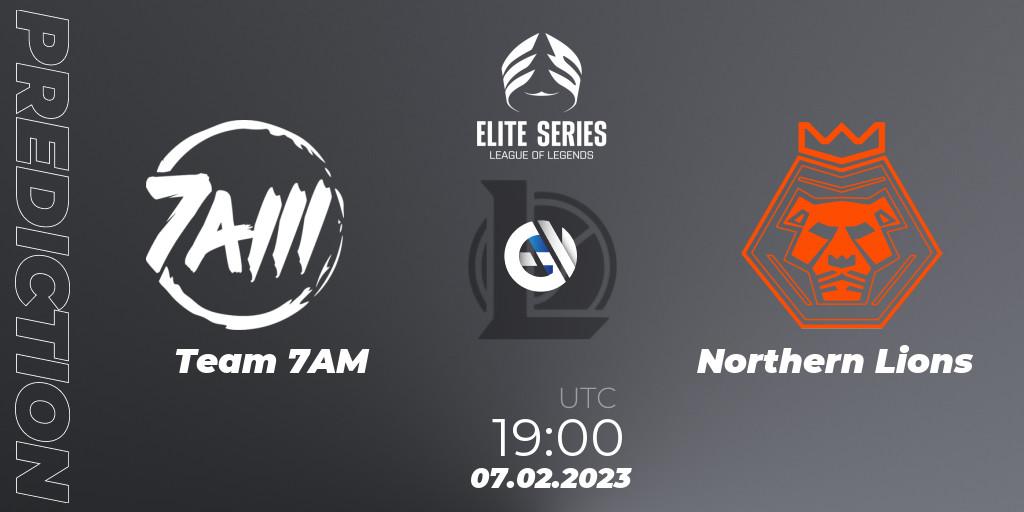 Team 7AM vs Northern Lions: Betting TIp, Match Prediction. 07.02.2023 at 19:00. LoL, Elite Series Spring 2023 - Group Stage