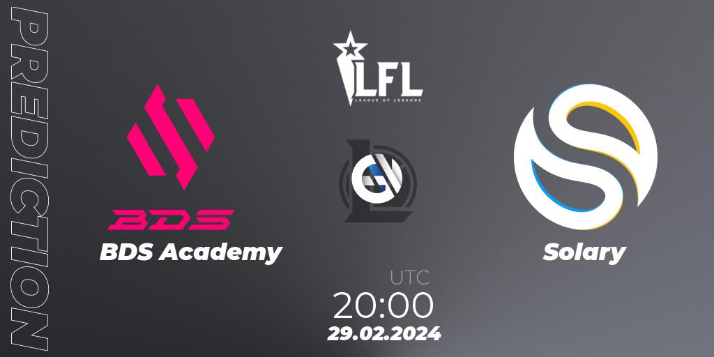 BDS Academy vs Solary: Betting TIp, Match Prediction. 29.02.24. LoL, LFL Spring 2024