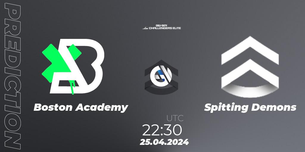 Boston Academy vs Spitting Demons: Betting TIp, Match Prediction. 25.04.2024 at 22:30. Call of Duty, Call of Duty Challengers 2024 - Elite 2: NA