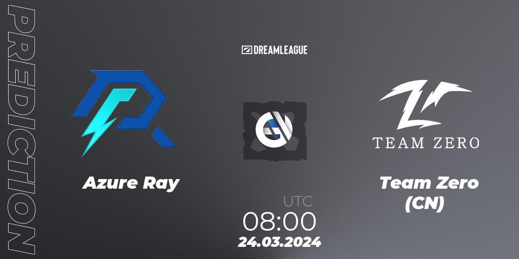 Azure Ray vs Team Zero (CN): Betting TIp, Match Prediction. 24.03.24. Dota 2, DreamLeague Season 23: China Closed Qualifier