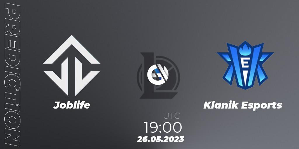 Joblife vs Klanik Esports: Betting TIp, Match Prediction. 26.05.2023 at 19:00. LoL, LFL Division 2 Summer 2023 - Group Stage