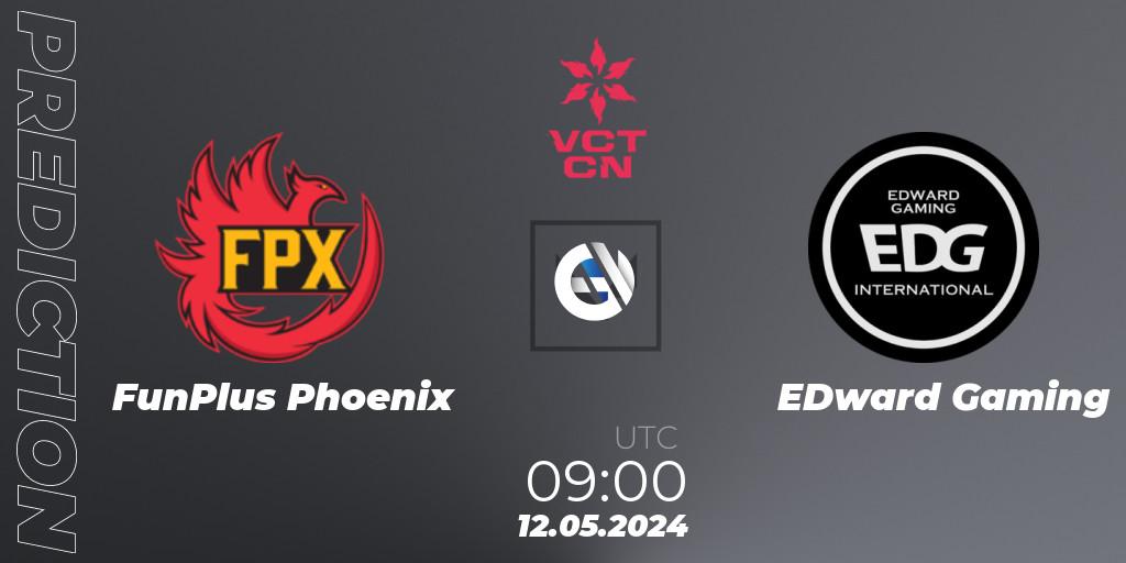 FunPlus Phoenix vs EDward Gaming: Betting TIp, Match Prediction. 12.05.2024 at 09:00. VALORANT, VCT 2024: China Stage 1