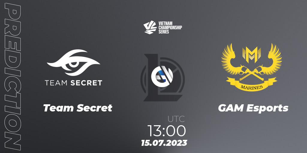 Team Secret vs GAM Esports: Betting TIp, Match Prediction. 15.07.23. LoL, VCS Dusk 2023