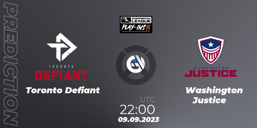 Toronto Defiant vs Washington Justice: Betting TIp, Match Prediction. 09.09.23. Overwatch, Overwatch League 2023 - Play-Ins