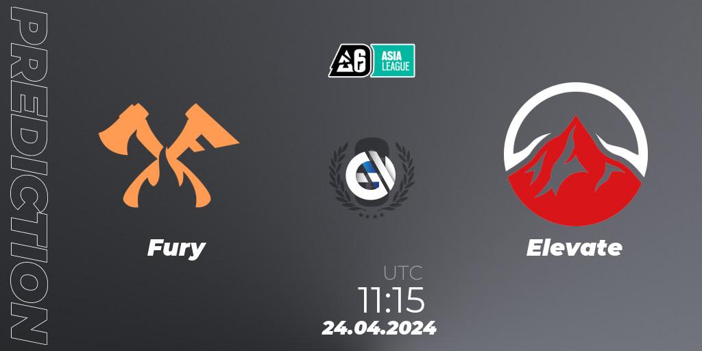 Fury vs Elevate: Betting TIp, Match Prediction. 24.04.24. Rainbow Six, Asia League 2024 - Stage 1