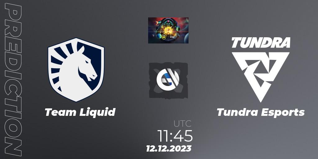 Team Liquid vs Tundra Esports: Betting TIp, Match Prediction. 12.12.2023 at 12:45. Dota 2, ESL One - Kuala Lumpur 2023