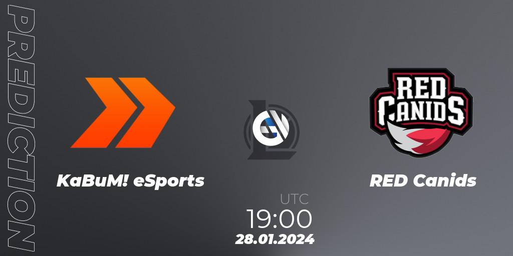 KaBuM! eSports vs RED Canids: Betting TIp, Match Prediction. 28.01.24. LoL, CBLOL Split 1 2024 - Group Stage
