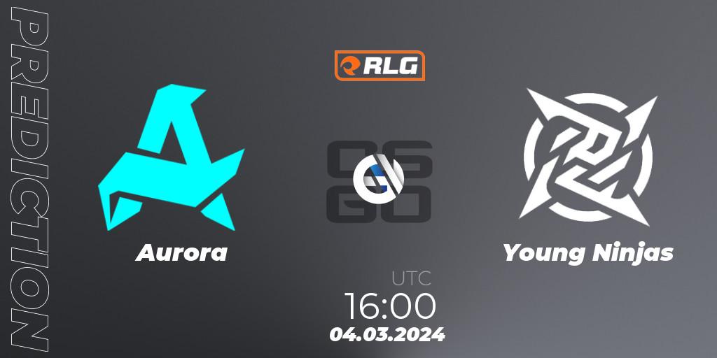 Aurora vs Young Ninjas: Betting TIp, Match Prediction. 04.03.24. CS2 (CS:GO), RES European Series #1