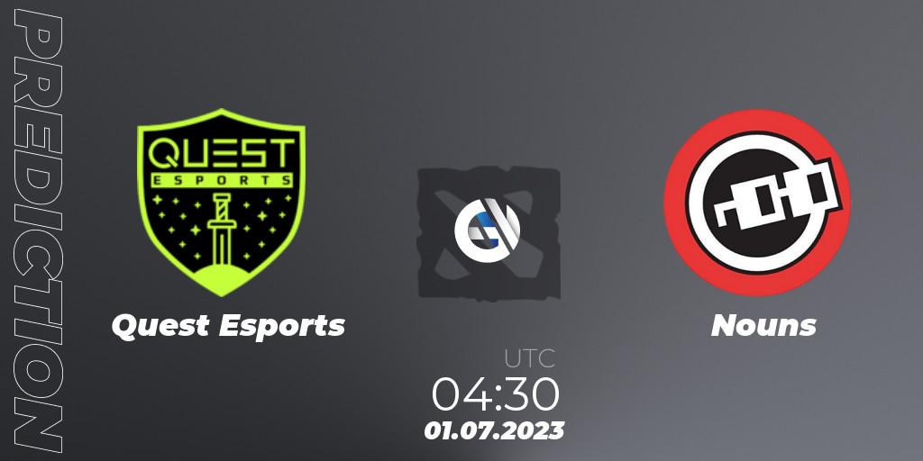 PSG Quest vs Nouns: Betting TIp, Match Prediction. 01.07.2023 at 04:12. Dota 2, Bali Major 2023 - Group Stage