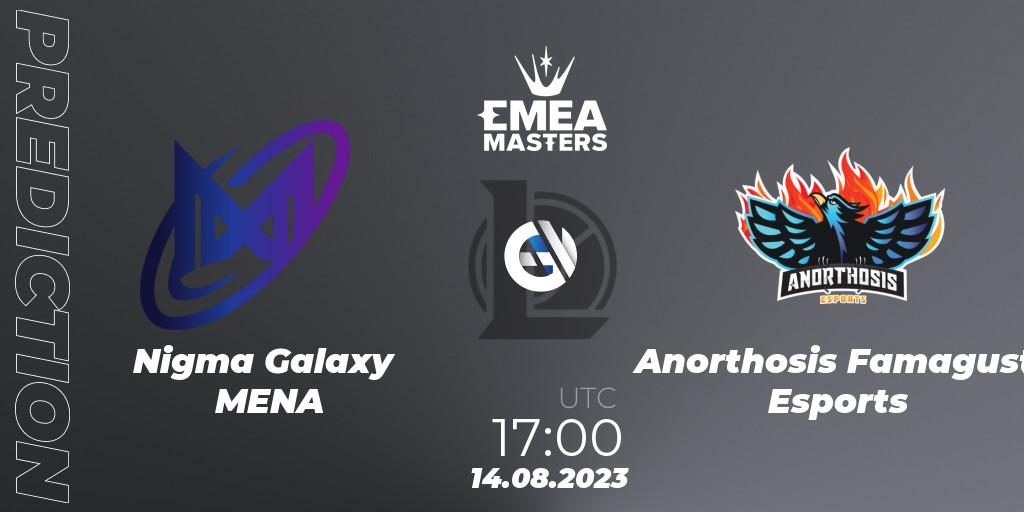 Nigma Galaxy MENA vs Anorthosis Famagusta Esports: Betting TIp, Match Prediction. 14.08.2023 at 17:00. LoL, EMEA Masters Summer 2023